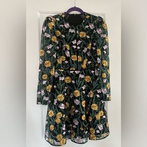 Monique Lhuillier Floral Dress